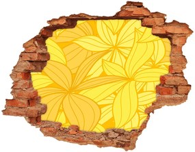Fototapeta diera na stenu 3D Žlté kvety na pozadí nd-c-39162100