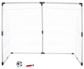 KIK Detská futbalová bránka 2v1 KIK, skladacia, 185 × 120 × 70 cm s loptou a pumpou