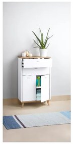 Livarno home Skrinka do kúpeľne Corfu, 60 x 96 x 28 cm + Vysoká skrinka do kúpeľne Corfu, 32 x 180 x 28 cm  (800008575)