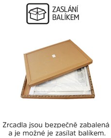 Mereo Mereo, LED zrkadlo hranaté 60x80 cm z ráme z brúsenej ocele, MER-CN171S