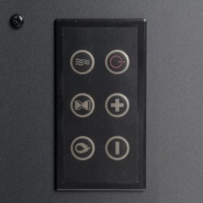 LED elektrický krb s vykurovaním LED/2000W/230V + diaľkové ovládanie