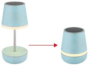 Globo 36638B - LED Solárna lampa 10xLED/0,06W/3V IP44 modrá