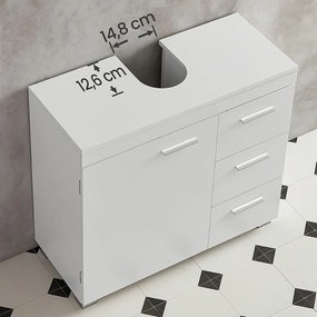 Skrinka pod umývadlo IVY, 30x70x64cm, biela Vasagle