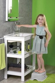 BISK Erga 4 KIDS, detské protišmykové stúpadlo do kúpeľne Zebra, šedá, ERG-08319