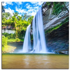 Obraz na plátne - Huai Luang vodopád - štvorec 3228A (80x80 cm)