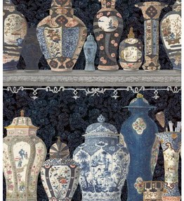 MINDTHEGAP Ceramic Wonders indigo - tapeta