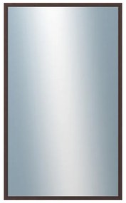 DANTIK - Zrkadlo v rámu, rozmer s rámom 60x100 cm z lišty KASETTE hnedá (2757)