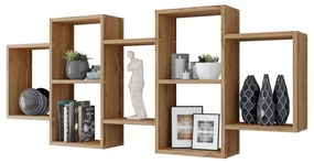 Nástenná polica TRIO 65x161 cm dub wotan