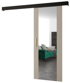 Posuvné dvere 70 cm Slavdro 2 (kašmír + čierna matná). Akcia -6%. Vlastná spoľahlivá doprava až k Vám domov. 1108742