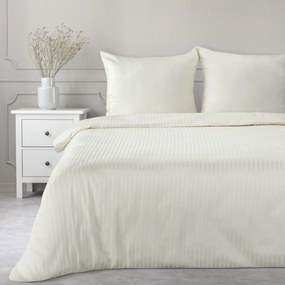 SATÉNOVÉ OBLIEČKY VERA 200X220 CM, 2 KS 70X80 CM KRÉMOVÉ