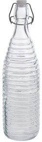 Sklenená fľaša s clip uzáverom Stripes 1 l
