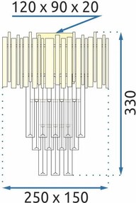 Toolight Toolight, nástenná lampa 1xE14 312357, ružové zlato, OSW-04414