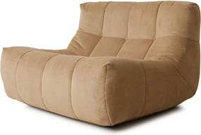 Hnedá manžestrová penová leňoška Lazy Lounge - 105*105*75 cm