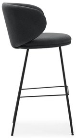 Tmavosivé barové stoličky v súprave 2 ks (výška sedadla 65 cm) Rush – Marckeric