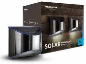 Modee LED solárne nástenné svietidlo ML-WS102, 2 ks