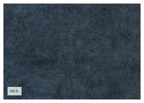 Tmavomodrá zamatová rozkladacia pohovka 225 cm Charming Charlie – Miuform