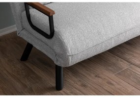 Rozkladacia dvojmiestná pohovka QIRA, sivá