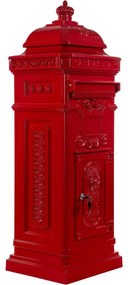 Poštová schránka starožitná antik - červená