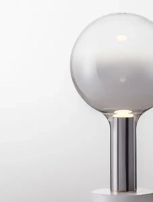 LED stmievateľná šedá stolná lampa Nostos