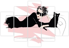 Obraz - Fashion lady (150x105 cm)