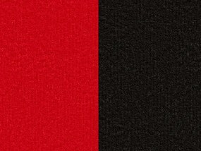 Rozkladacie kreslo s úložným priestorom Riva - červená / čierna