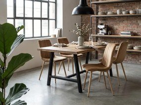 AKCIA Hnedá zamatová stolička LAVA ALMOND BROWN II. akosť
