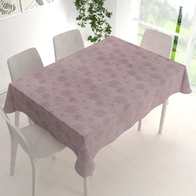 Biante Teflónový obdĺžnikový obrus TF-077 Kvetované ornamenty na staroružovom 100x160 cm