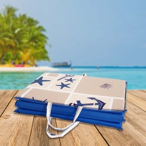 Plážové ležadlo MARINE 137x49 cm, béžové