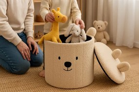 Taburetka PUFFY svetlobéžová PHO4250