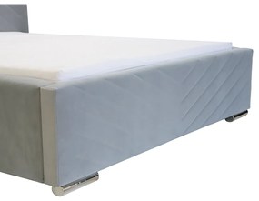 Čalúnená posteľ s úložným priestorom a matracom KOOL 180 x 200 cm Čierna