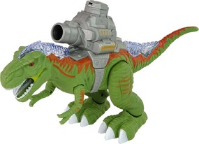 LEAN Toys Dinosaurus s katapultom Strieľa zelenou farbou
