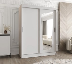 Šatníková skriňa 150 cm Mokka (biela). Akcia -20%. Vlastná spoľahlivá doprava až k Vám domov. 1126028