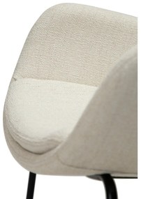 Krémové kreslo z textílie buklé Zimmer – DAN-FORM Denmark