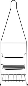 Kúpeľňová polička CARL SILVER 15x46 cm strieborná
