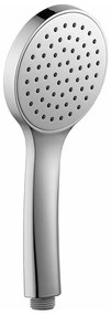 Plastová sprchová hlavica v lesklo striebornej farbe ø 10 cm – Sapho
