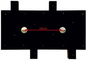 Dekorstudio Vešiak na stenu Lamele mini 40cm