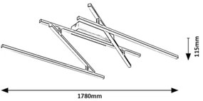 Rabalux 71020 - LED stropné svietidlo NEGAN LED/40W/230V 4000K