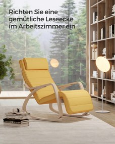 Hojdacie kreslo SONGMICS LYY010Y01 - žlté