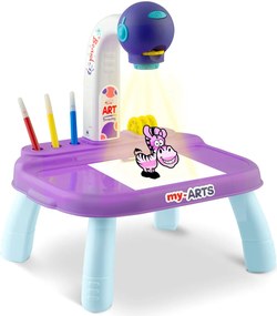Ricokids kresliaci výučbový projektor 773700 - fialový