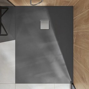 VILLEROY &amp; BOCH Planeo obdĺžniková sprchová vanička akrylátová, s technológiou RockLite, štandardný model, protišmyk (B), 1200 x 800 x 40 mm, Grey, UDA1280PLA2V-3S