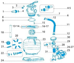 Marimex | Hlava 6-cestná k filtrácii ProStar Profi 4, 6 a 8 | 10604243