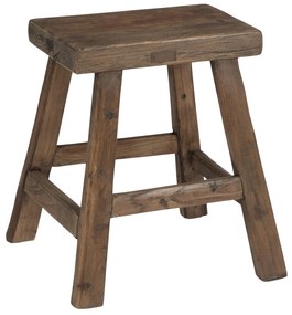 Hnedá drevená stolička Bery - 35,5 * 34,5 * 45 cm
