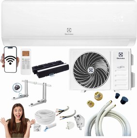 Nástenný klimatizátor Electrolux Hel 2,6 kW WiFi 30 m2 Sada Na Montáž