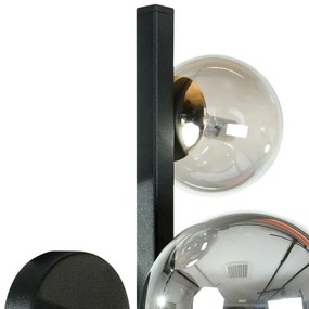 Zuma Line 1216 - Nástenné svietidlo SERENITY 3xG9/8W/230V čierna/dymová čierna