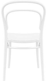 MARIE záhradná stolička bez podrúčok white