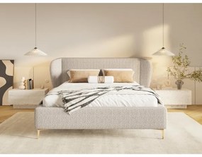 Čalúnená posteľ bez matraca DALIA 160x200 cm béžová