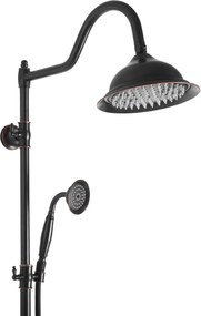 Rea Bergamo, sprchový set v retro štýle, čierna matná, REA-P5001