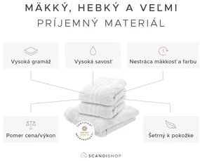 Uterák Comfort 50 x 100 cm čierny, 100% bavlna