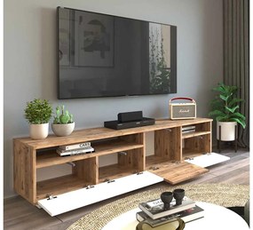Dizajnový TV stolík Belisario II 180 cm biely