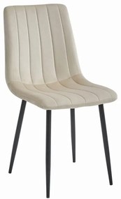 Set 2 kresiel LAVA -  béžový zamat / čierne nohy